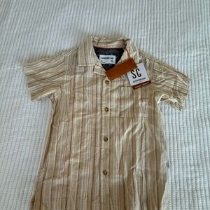 Sovereign Code Beige Striped Shirt